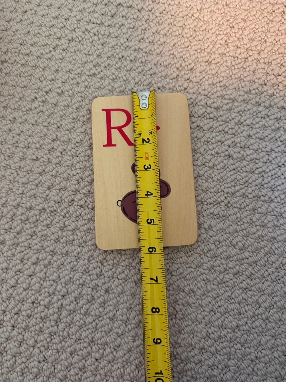 Pottery Barn Kids Wooden Alphabet Flashcards - Natural Wood with Red Letters